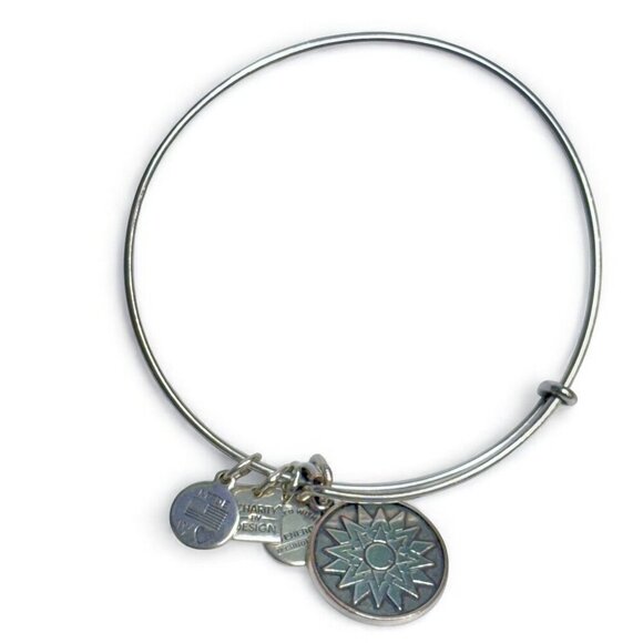 Sunburst Energy Charity Silver Tone Charm Bracelet by Alex and Ani 2014 - Picture 1 of 3